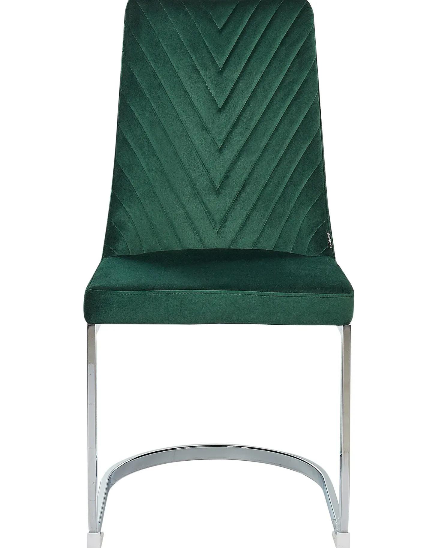 Sæt med 2 spisebordsstole ALTOONA Velour Smaragdgrøn