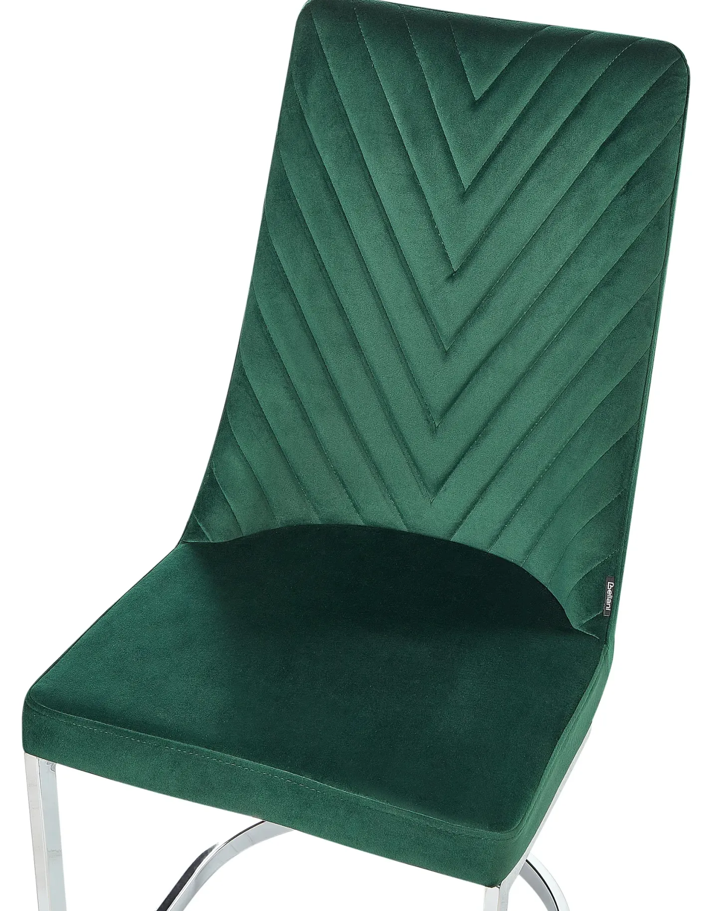 Sæt med 2 spisebordsstole ALTOONA Velour Smaragdgrøn