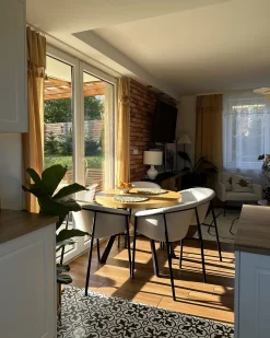 Sæt med 2 spisebordsstole AMES Lys Beige