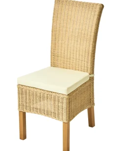 Sæt med 2 spisebordsstole ANDES Rattan Naturlig