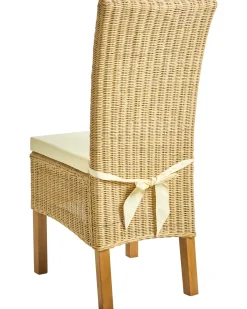 Sæt med 2 spisebordsstole ANDES Rattan Naturlig