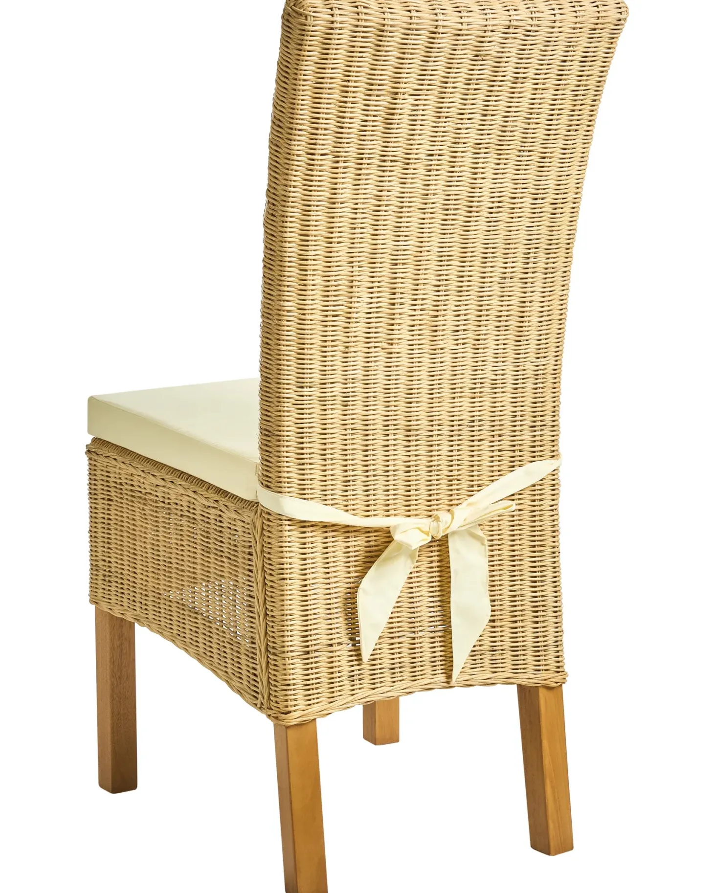 Sæt med 2 spisebordsstole ANDES Rattan Naturlig
