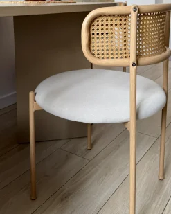 Sæt med 2 spisebordsstole ANDOVER Metal Lys Beige