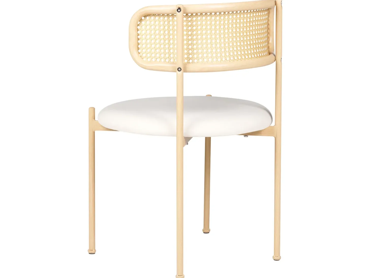 Sæt med 2 spisebordsstole ANDOVER Metal Lys Beige