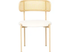 Sæt med 2 spisebordsstole ANDOVER Metal Lys Beige