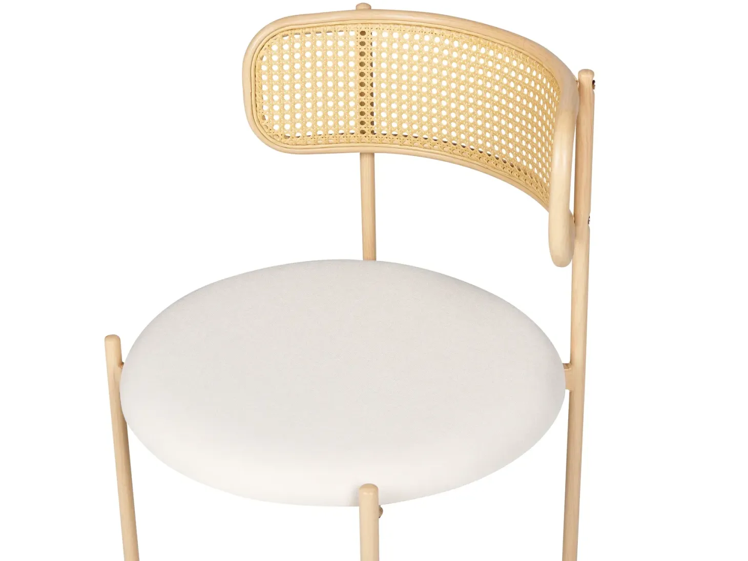 Sæt med 2 spisebordsstole ANDOVER Metal Lys Beige