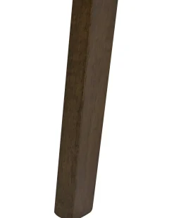 Sæt med 2 spisebordsstole ANOKA Træ Mørkebrun/beige