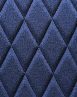 Sæt med 2 spisebordsstole ARCATA Velour Navy Blå
