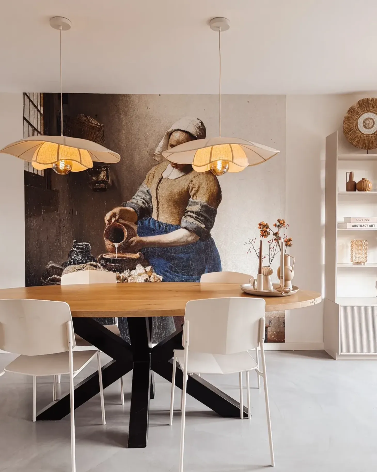 Sæt med 4 spisebordsstole ASTORIA Beige