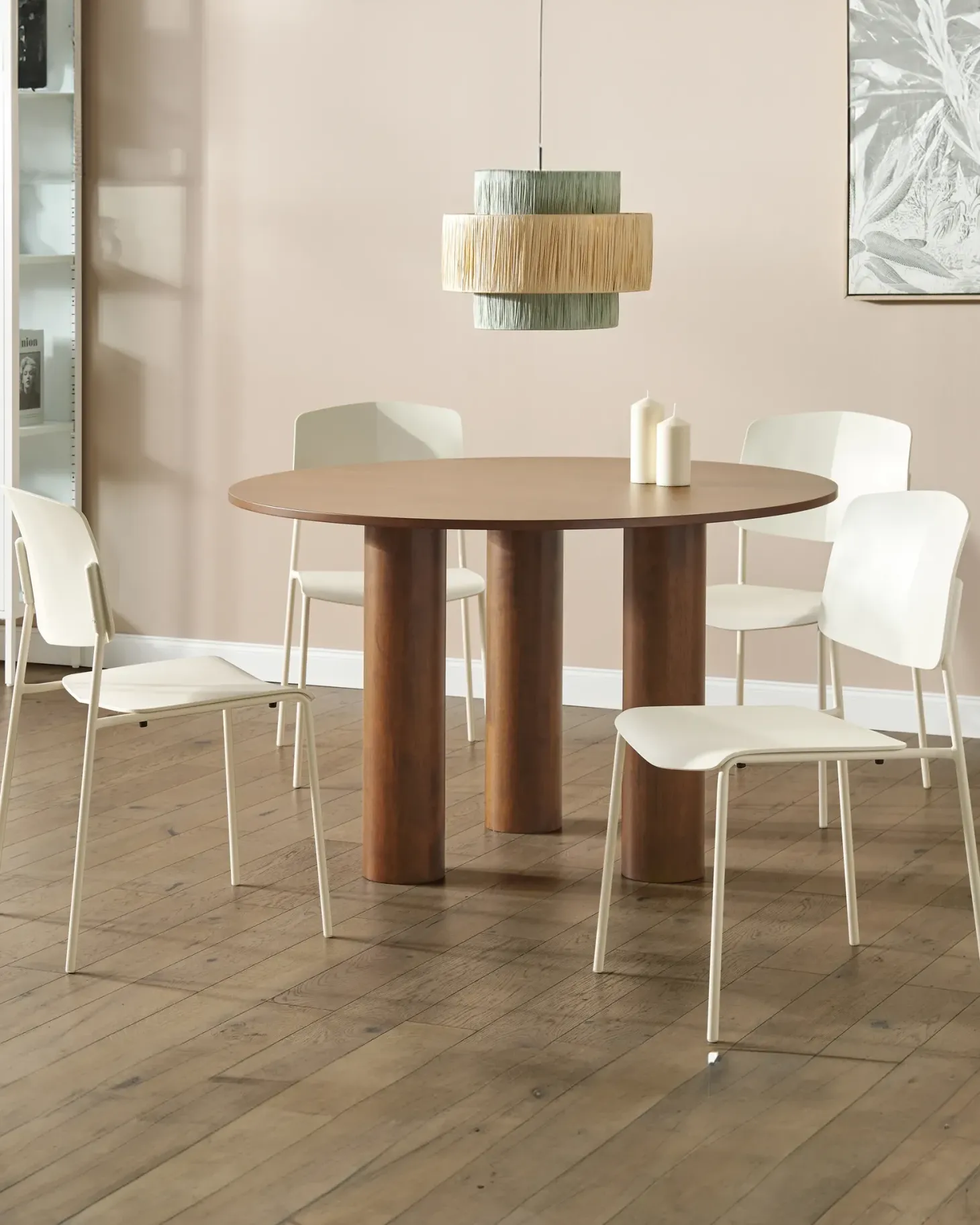 Sæt med 4 spisebordsstole ASTORIA Beige