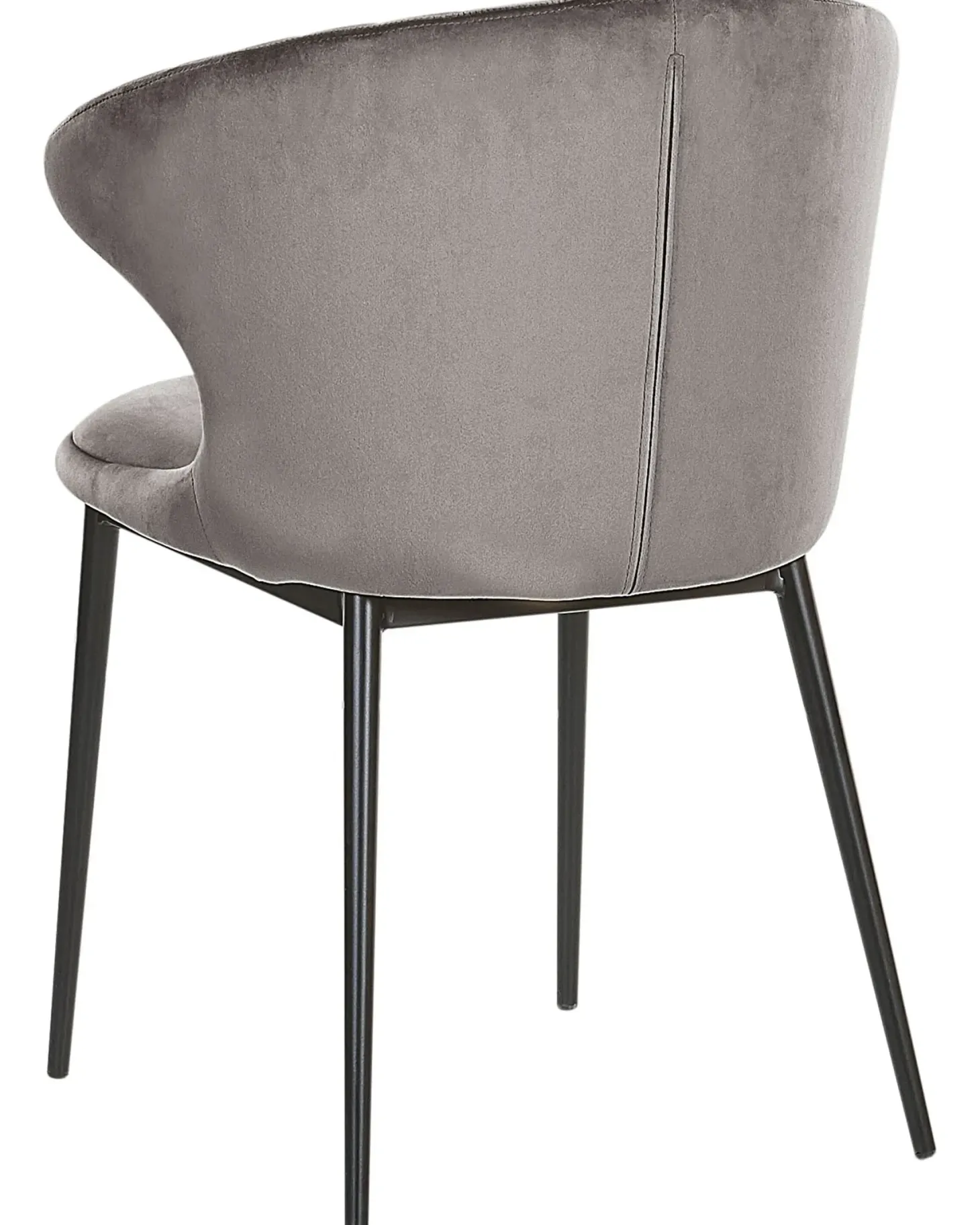 Sæt med 2 spisebordsstole AUGUSTA Velour Grå