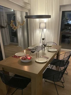 Sæt med 2 spisebordsstole AURORA Metal Sort
