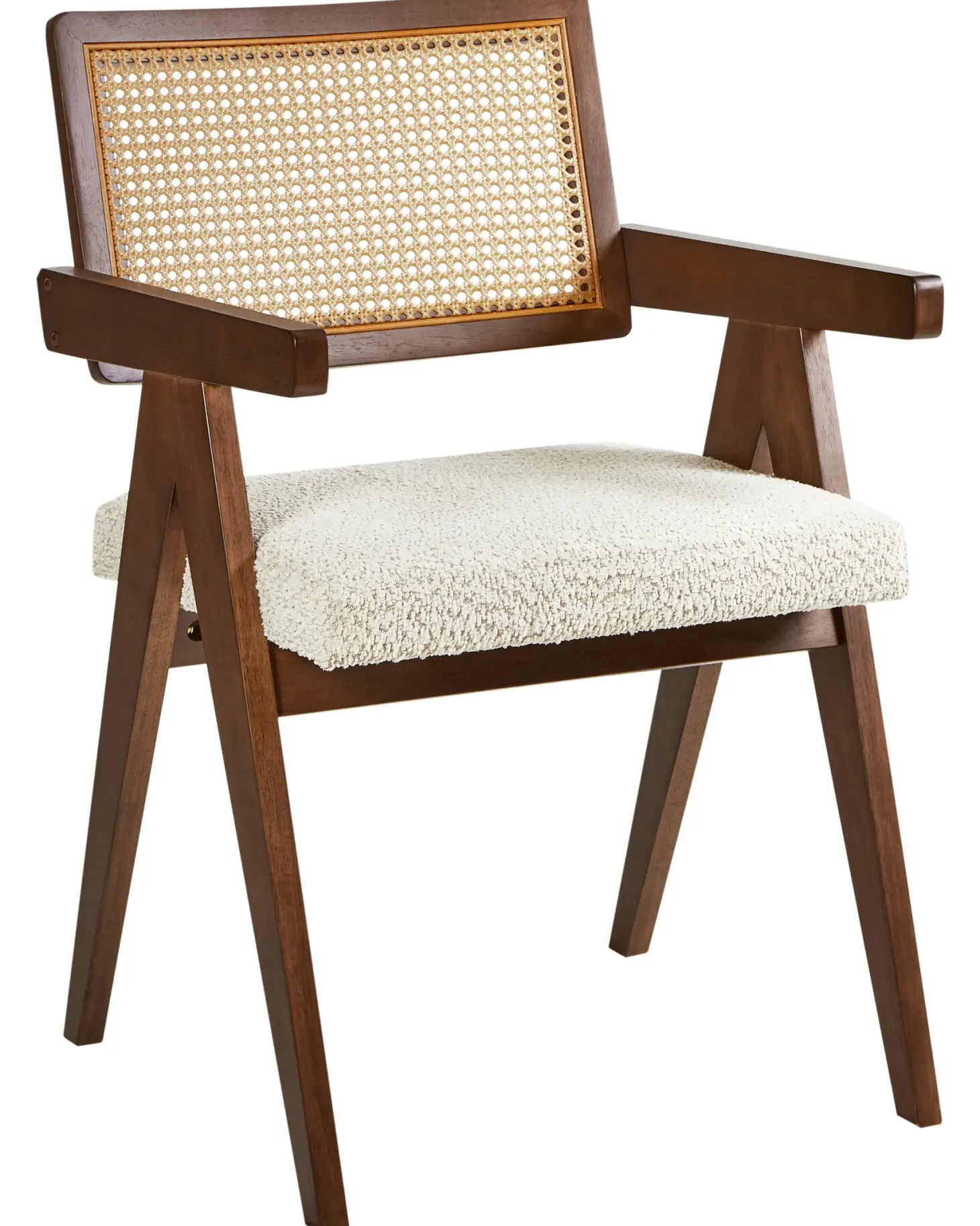Sæt med 2 spisebordsstole AVA Træ Brun/lys beige