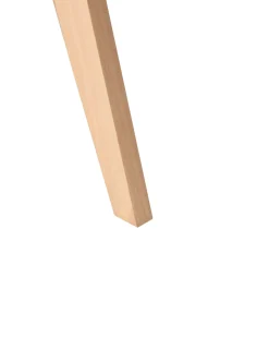 Sæt med 2 spisebordsstole AVA Træ Lysebrun/beige