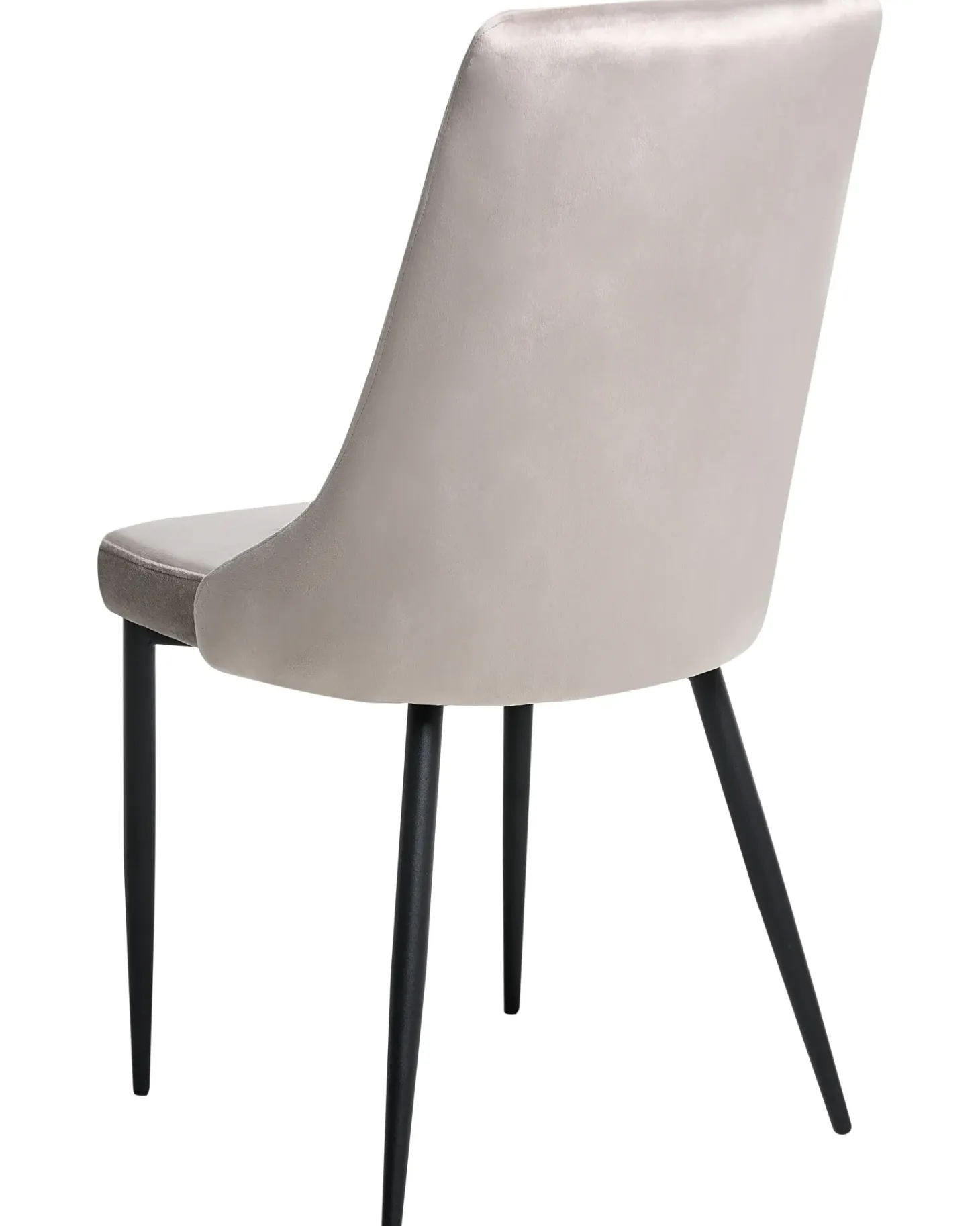 Sæt med 2 spisebordsstole AVENIR Velour Brungrå