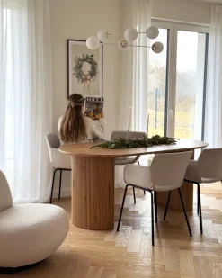 Sæt med 2 spisebordsstole AXTEL Lysegrå