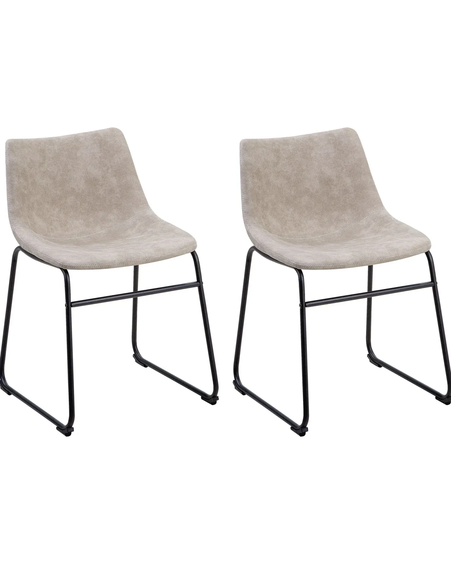 Sæt med 2 spisebordsstole BATAVIA Beige