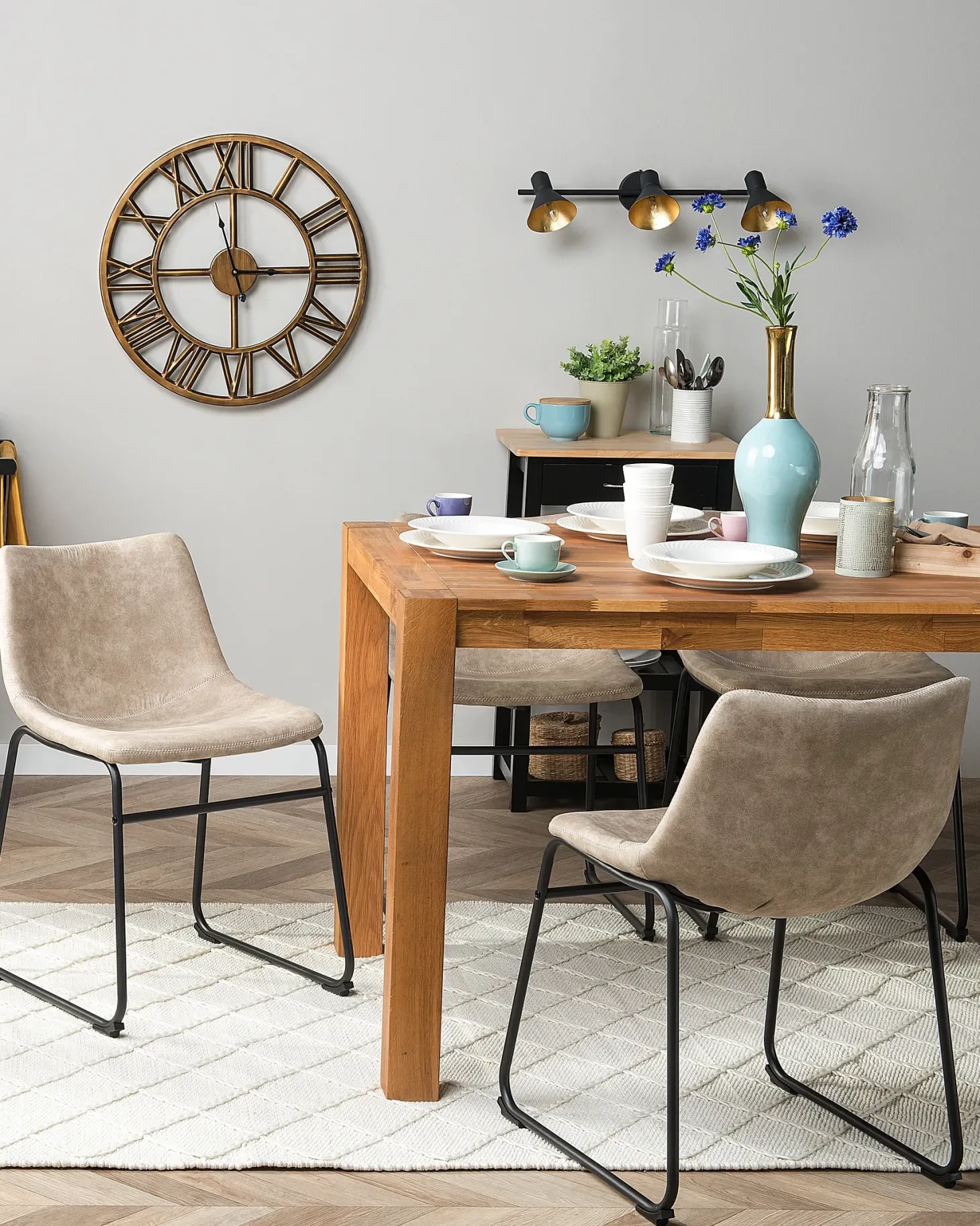 Sæt med 2 spisebordsstole BATAVIA Beige