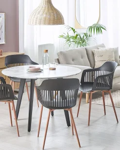 Sæt med 2 spisebordsstole BERECA Sort