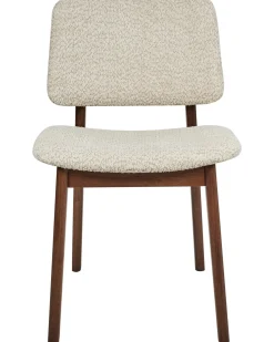 Sæt med 2 spisebordsstole BLANE Boucle Mørkebrun/beige