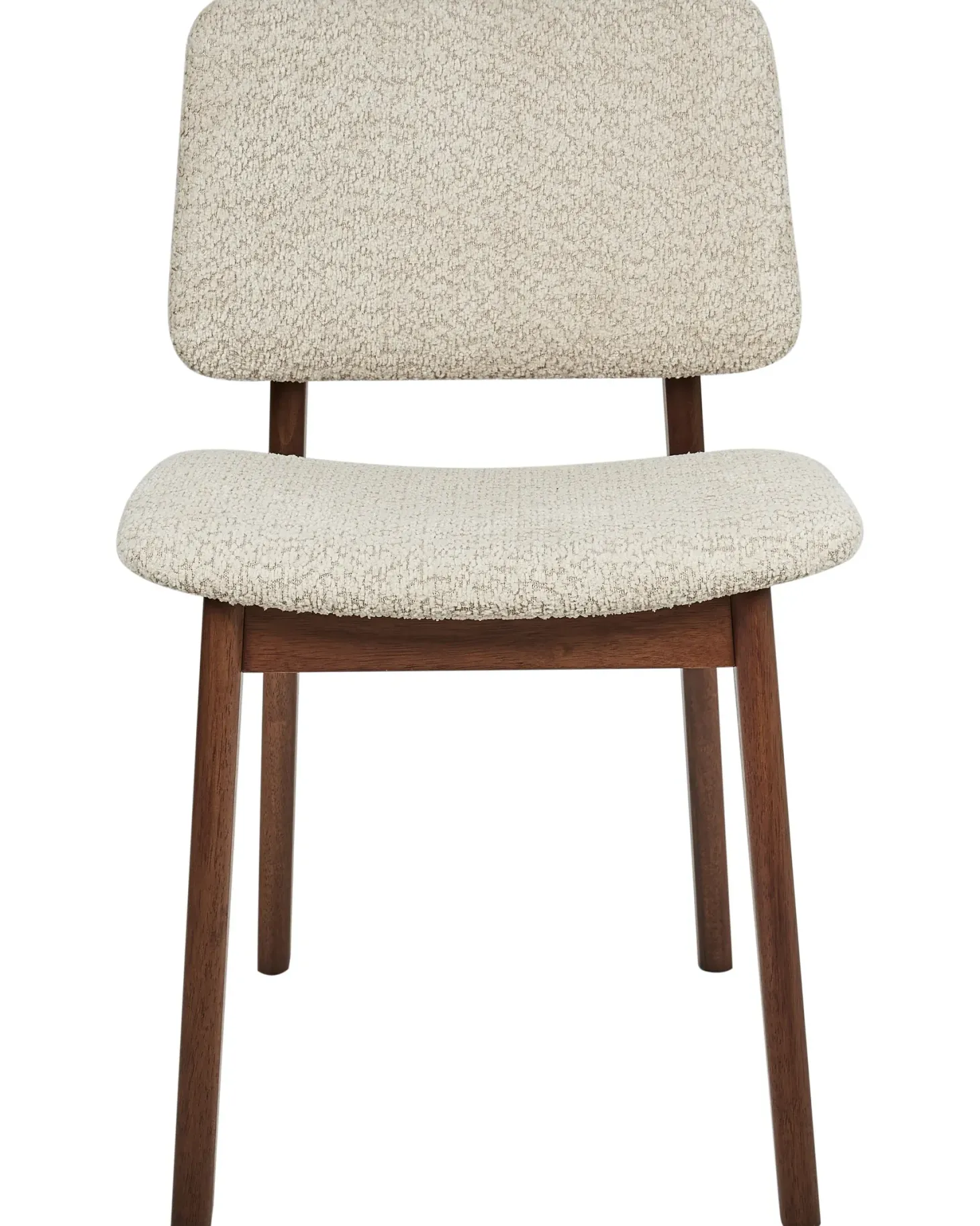 Sæt med 2 spisebordsstole BLANE Boucle Mørkebrun/beige