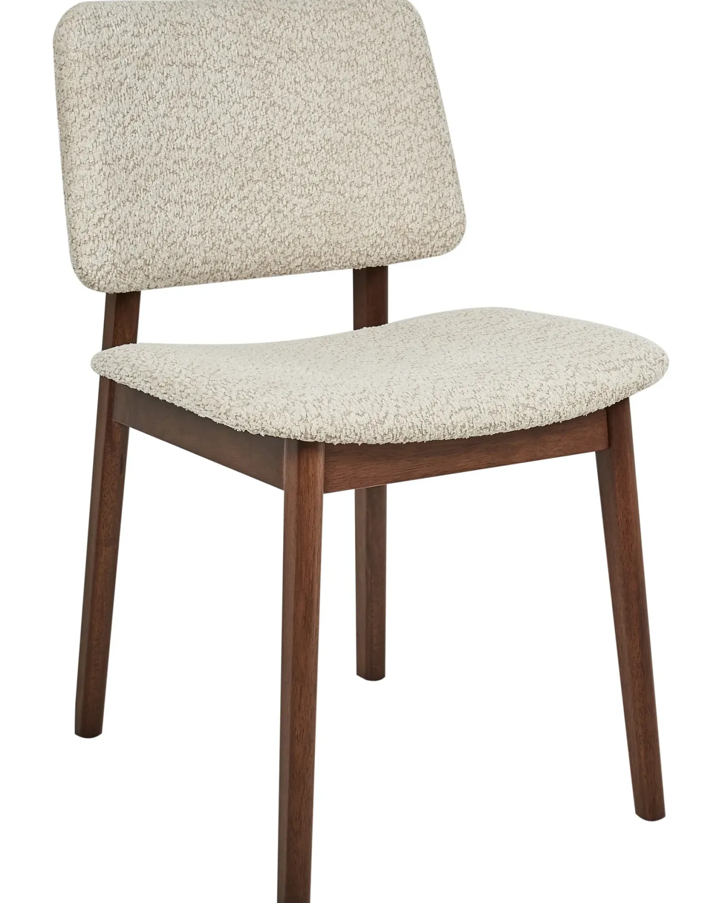 Sæt med 2 spisebordsstole BLANE Boucle Mørkebrun/beige