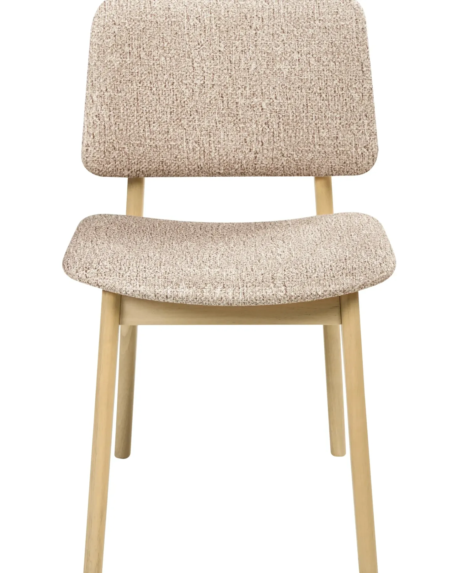 Sæt med 2 spisebordsstole BLANE Boucle Lysebrun/taupe