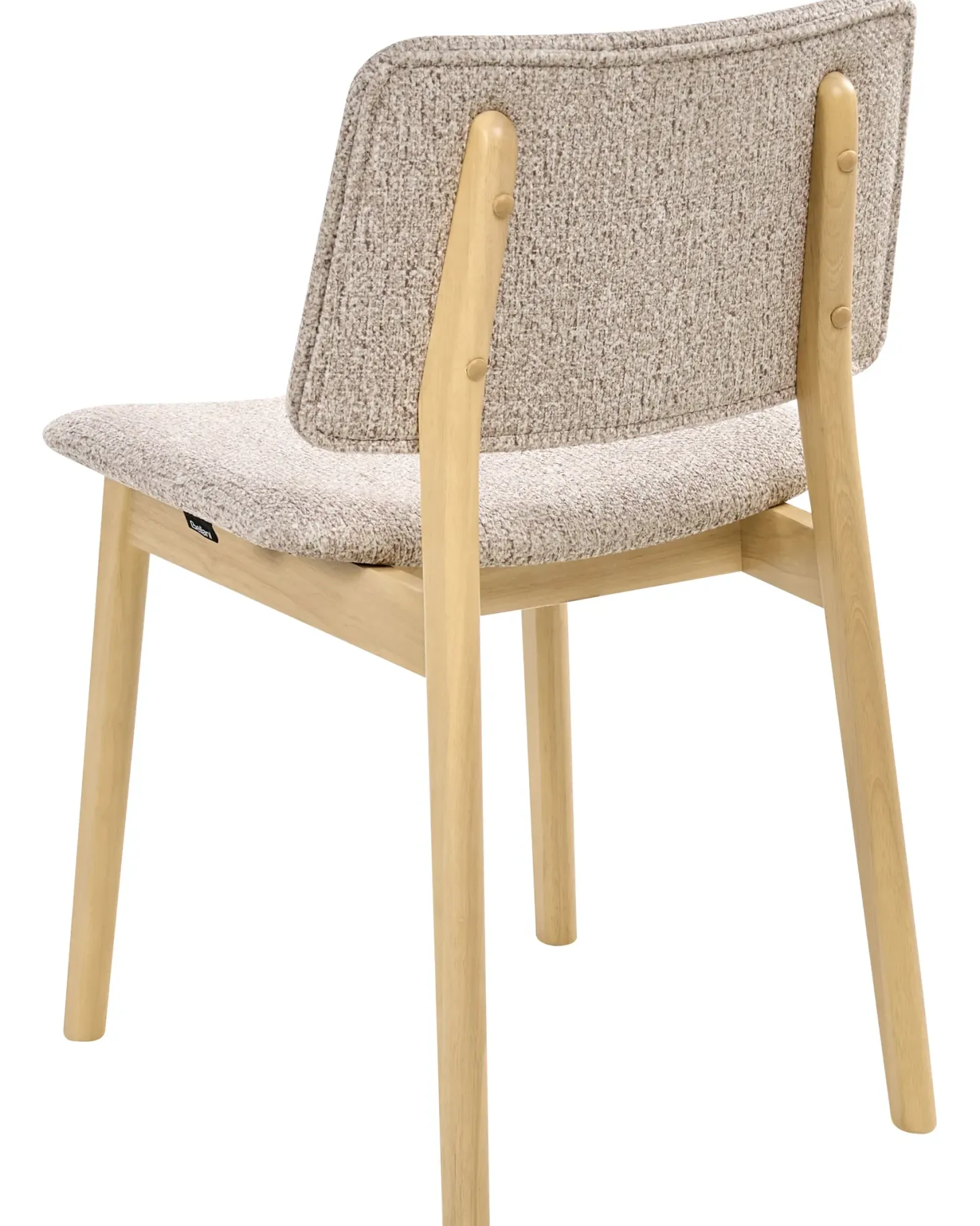 Sæt med 2 spisebordsstole BLANE Boucle Lysebrun/taupe