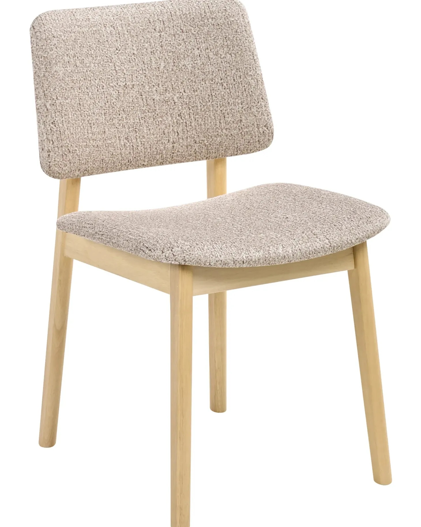 Sæt med 2 spisebordsstole BLANE Boucle Lysebrun/taupe