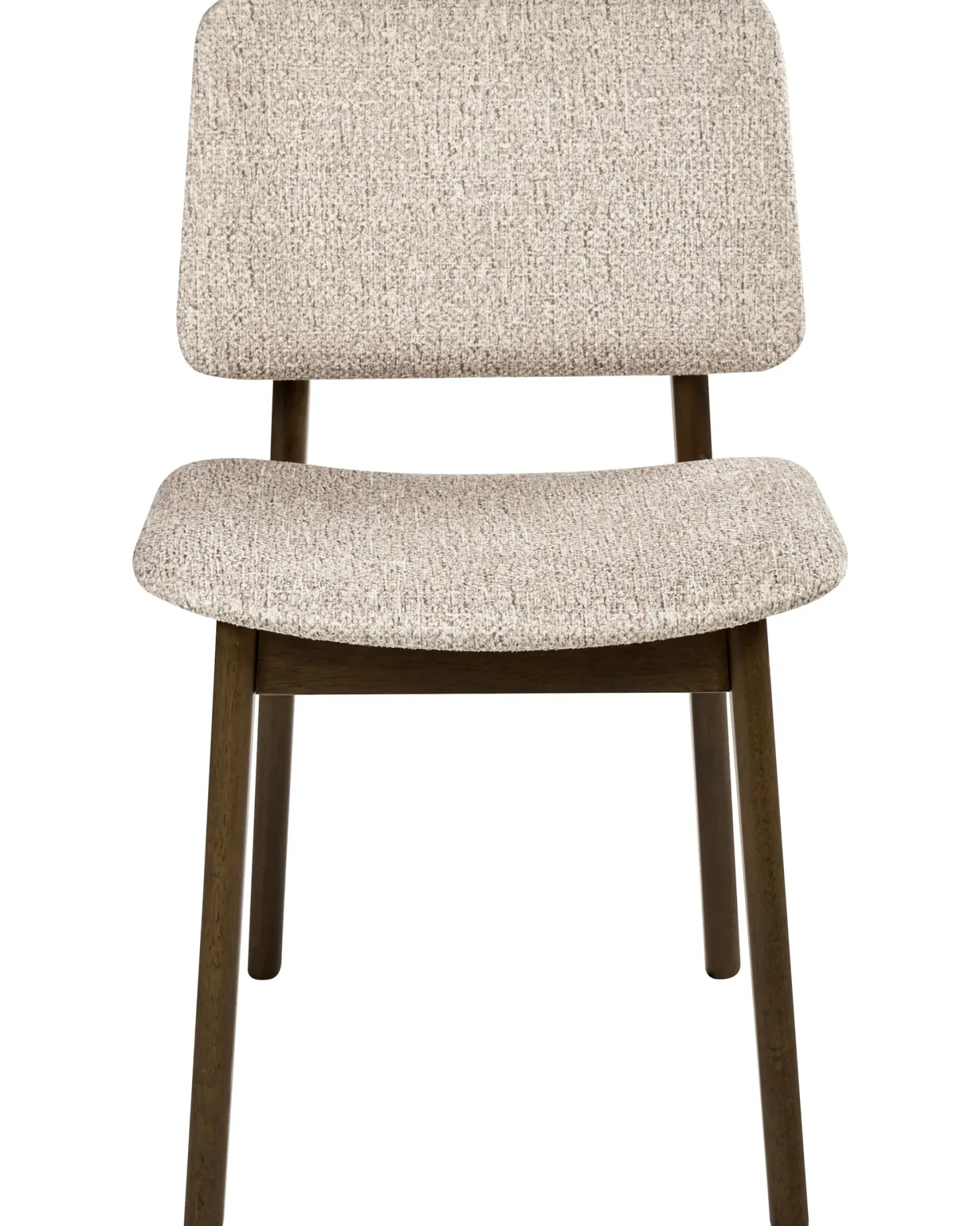 Sæt med 2 spisebordsstole BLANE Boucle Mørkebrun/taupe