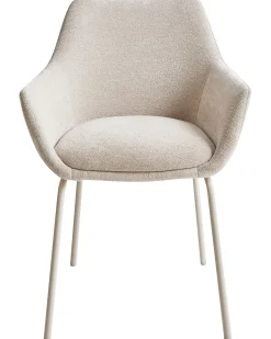 Sæt med 2 spisebordsstole BOWDON Chenille Lys Beige