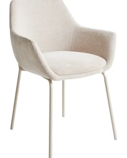 Sæt med 2 spisebordsstole BOWDON Chenille Lys Beige