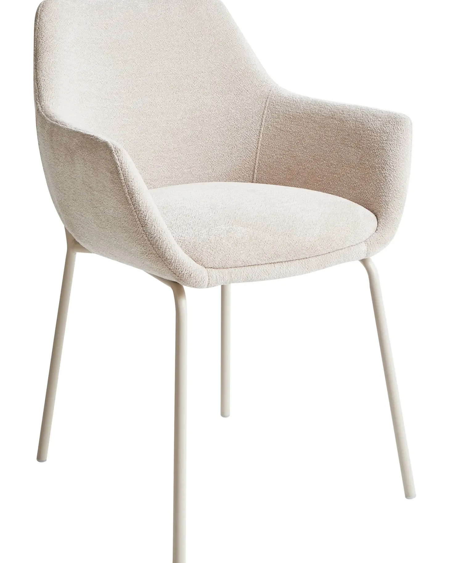 Sæt med 2 spisebordsstole BOWDON Chenille Lys Beige