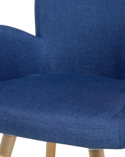 Sæt med 2 spisebordsstole BROOKVILLE Navy Blå
