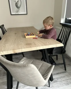 Sæt med 2 spisebordsstole BURBANK Træ Sort