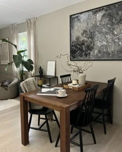Sæt med 2 spisebordsstole BURBANK Træ Sort