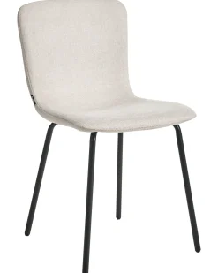 Sæt med 4 spisebordsstole CALDWELL Lys Beige