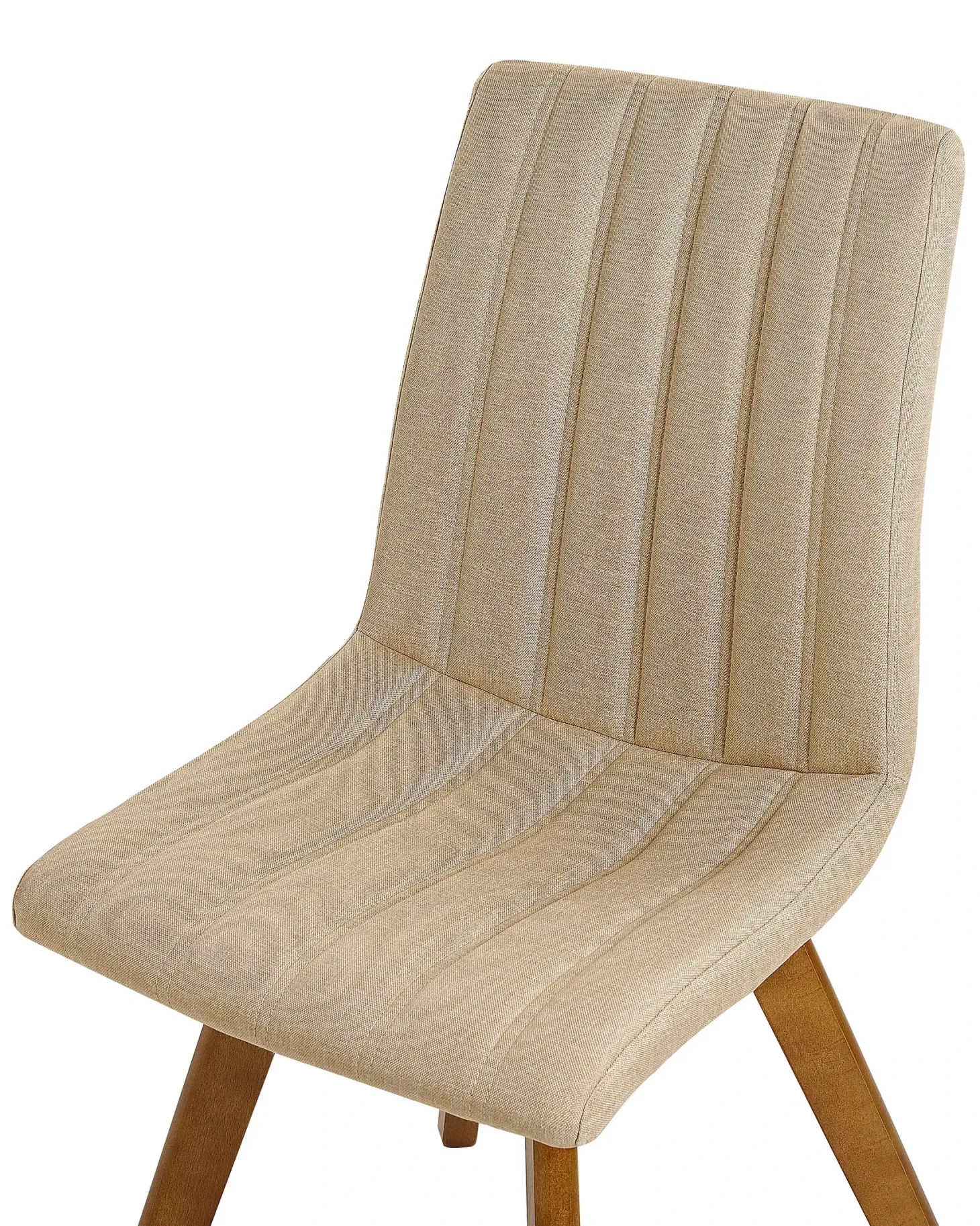 Sæt med 2 spisebordsstole CALGARY Sand Beige