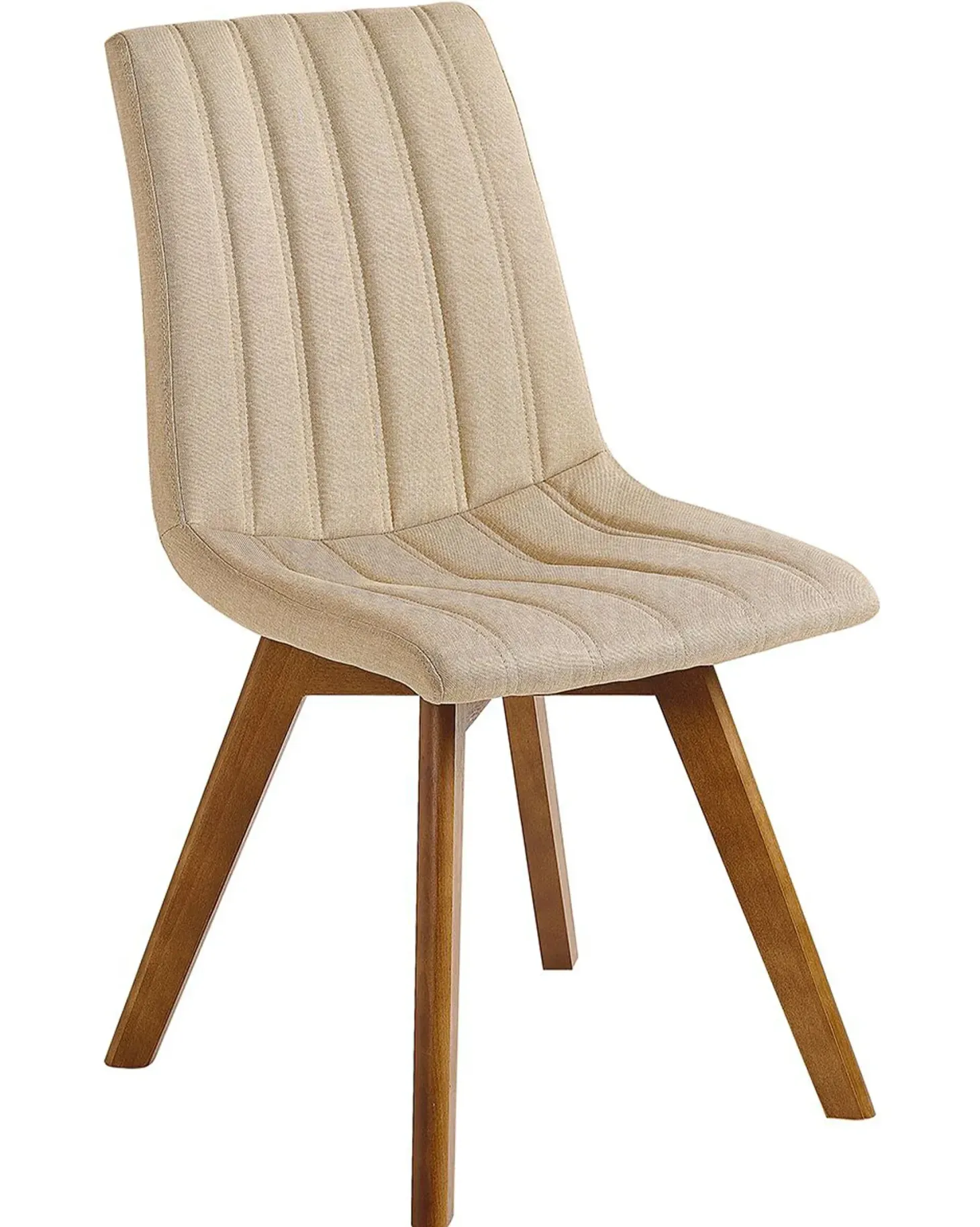 Sæt med 2 spisebordsstole CALGARY Sand Beige