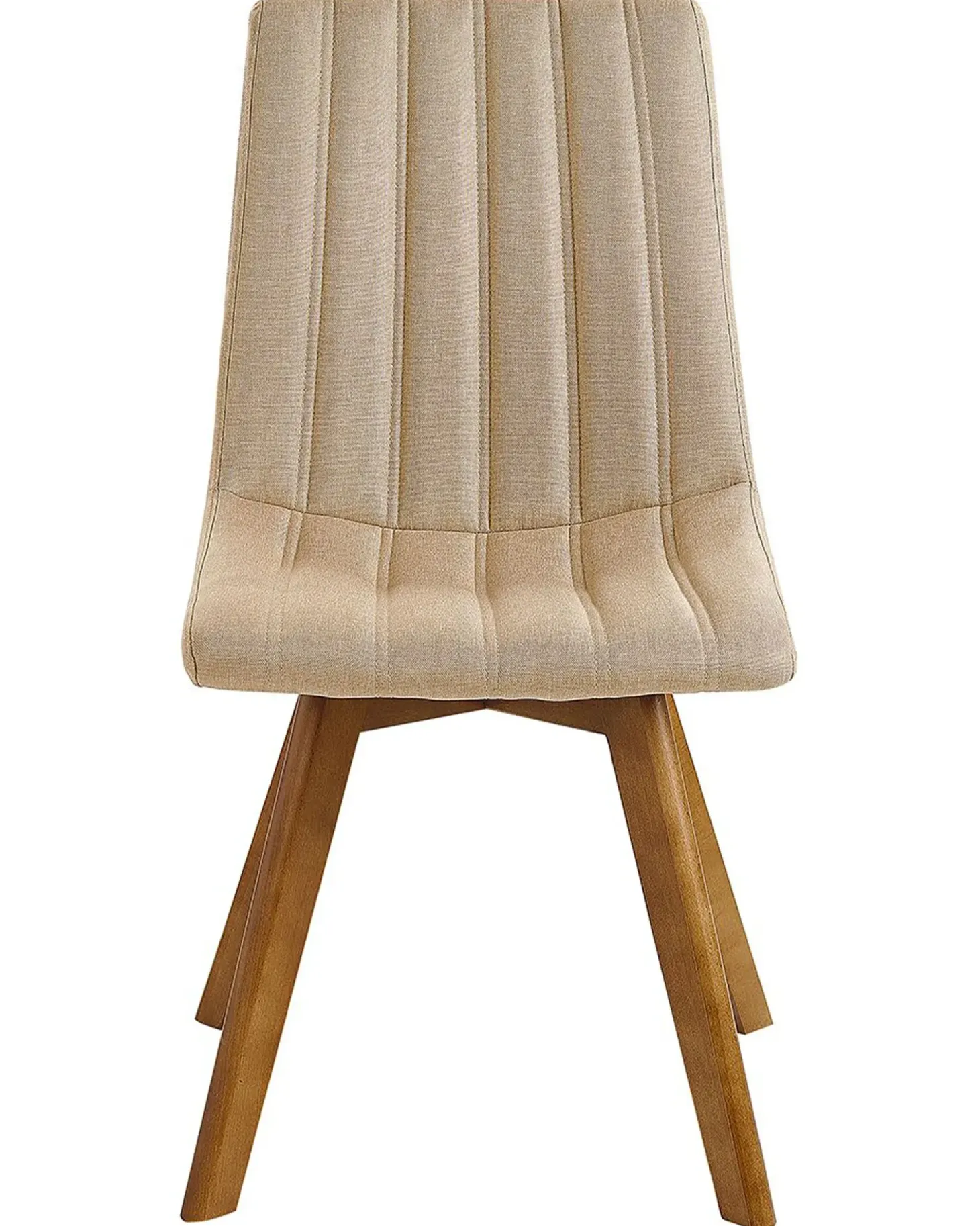 Sæt med 2 spisebordsstole CALGARY Sand Beige
