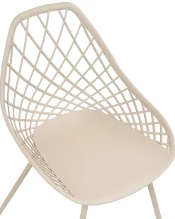 Sæt med 2 spisebordsstole CANTON II Beige