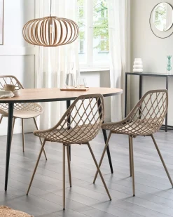 Sæt med 2 spisebordsstole CANTON II Beige