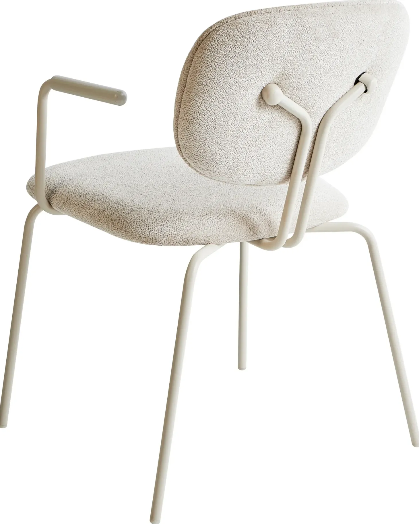 Sæt med 2 spisebordsstole CARILLE Chenille Lys Beige