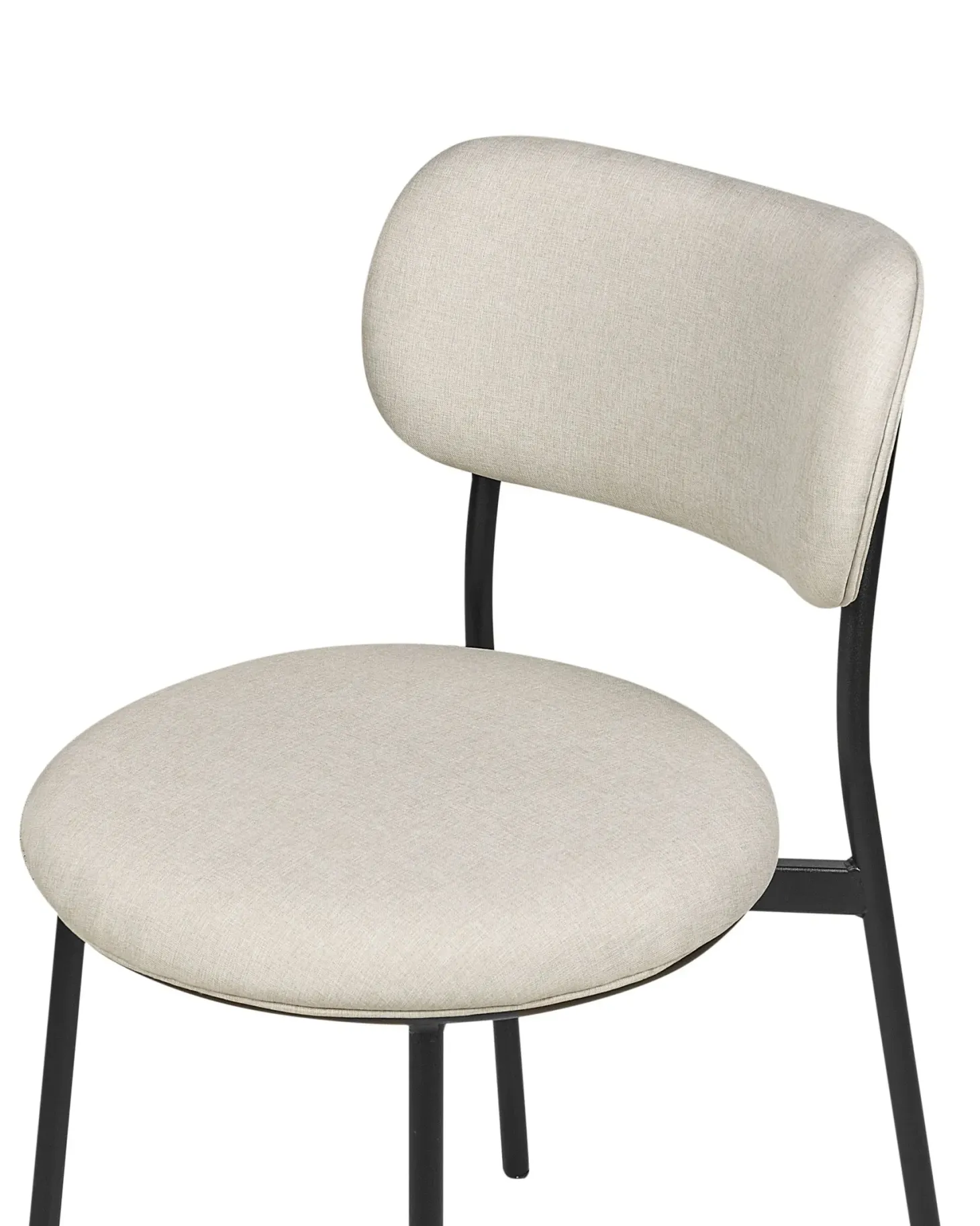 Sæt med 2 spisebordsstole CASEY Lys Beige