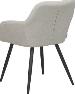 Sæt med 2 spisebordsstole CASMALIA Velour Brungrå