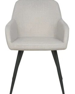 Sæt med 2 spisebordsstole CASMALIA Velour Brungrå