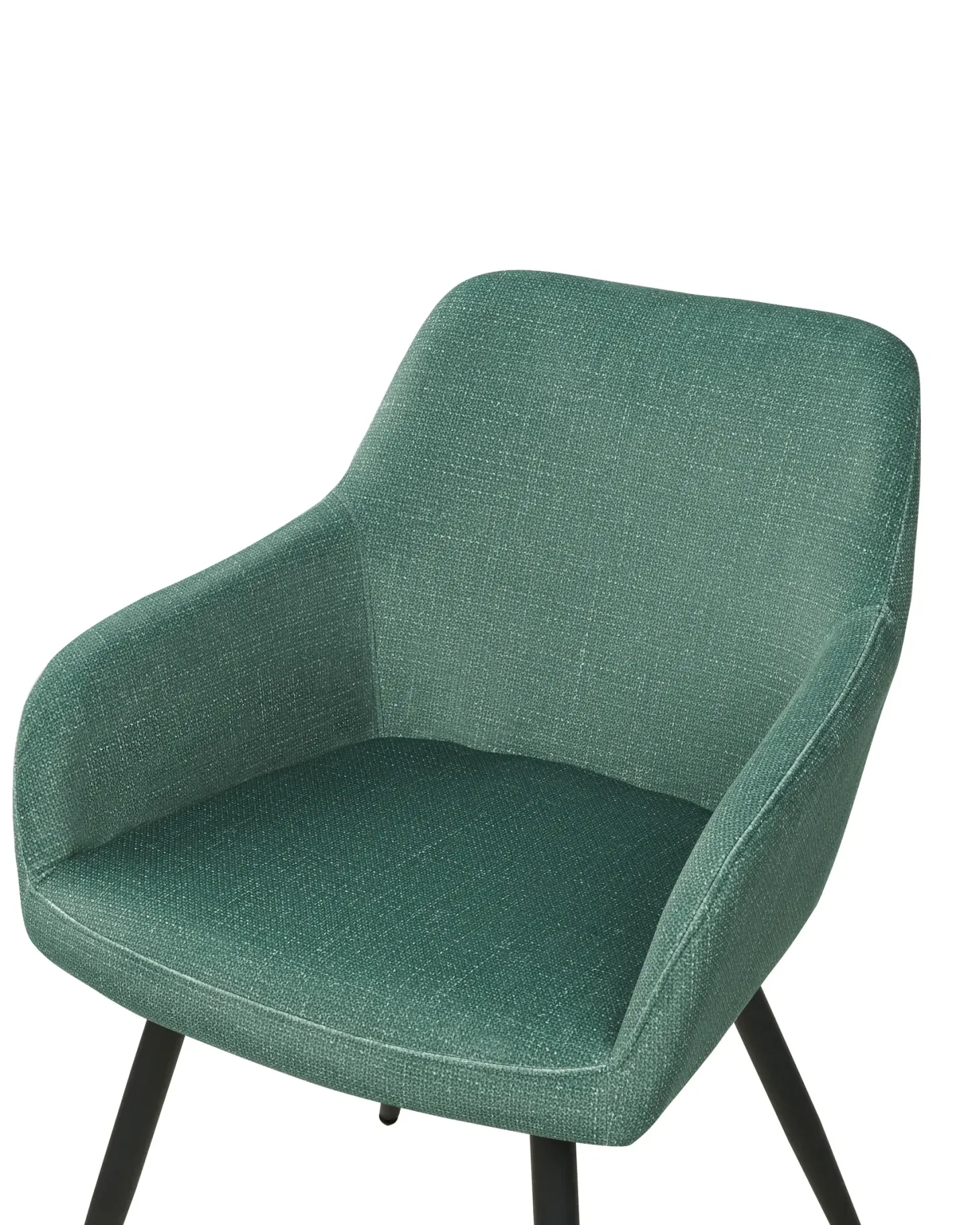 Sæt med 2 spisebordsstole CASMALIA Velour Mørkegrøn
