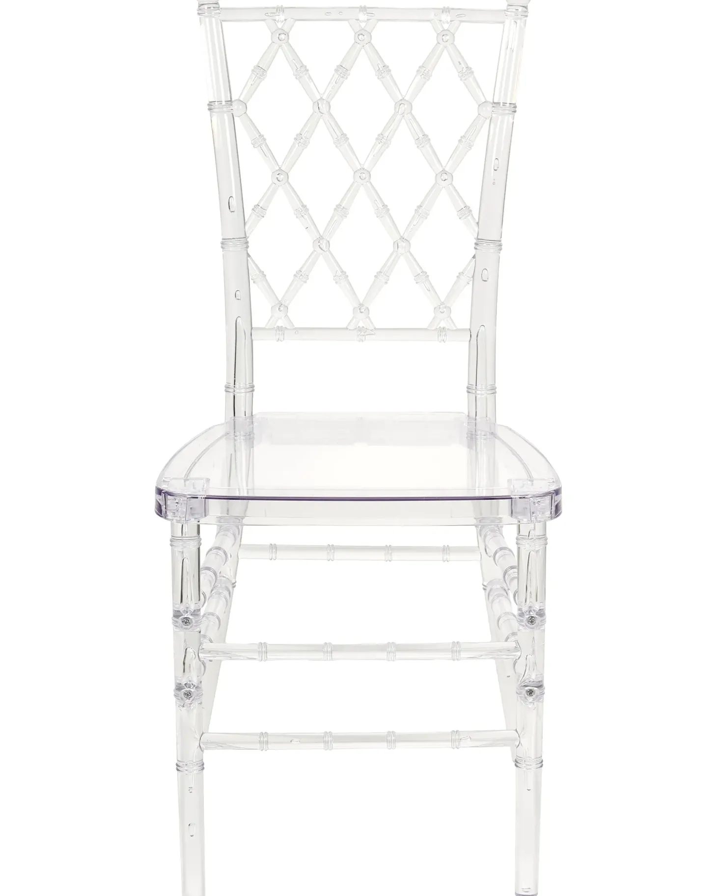 Sæt med 2 spisebordsstole CLARION Transparent