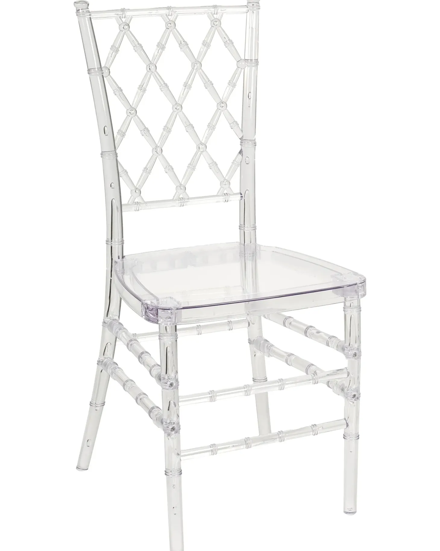 Sæt med 2 spisebordsstole CLARION Transparent