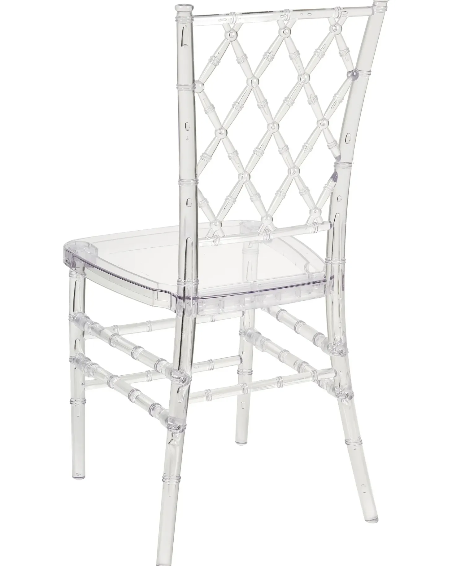 Sæt med 2 spisebordsstole CLARION Transparent
